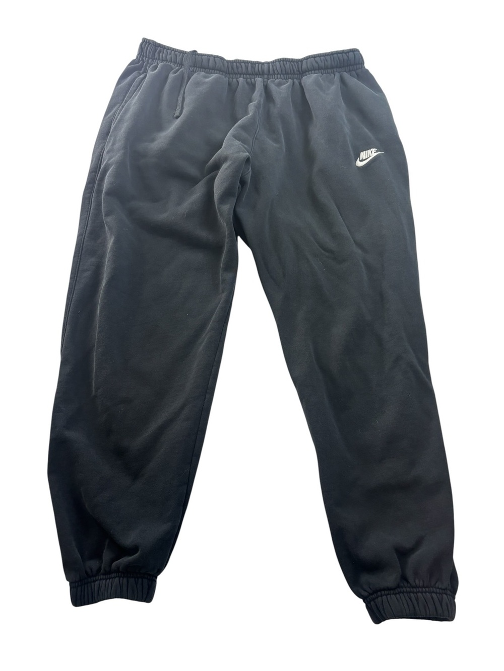Nike Sweatpants Mens 2XL Black Fleece Jogger Waist Drawstring Cuffed Pockets